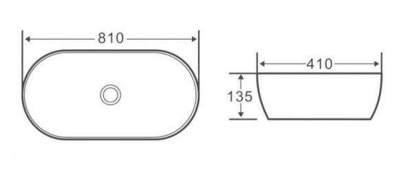 Накладная раковина BelBagno BB1349 