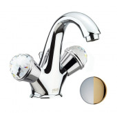 Смеситель для раковины Fiore XT SKY (SWAROVSKI®) 17CO0623, хром/золото