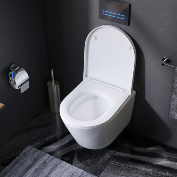 C741701SC Sense подвесной унитаз FlashClean с сиденьем микролифт 