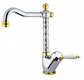 Смеситель для раковины Fiore IMPERIAL 83CO2245, хром/золото Смеситель для раковины Fiore IMPERIAL 83CO2245, хром/золото