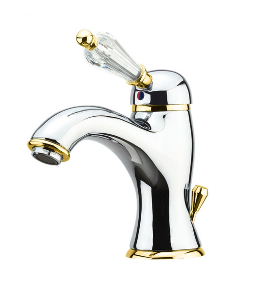 Смеситель для раковины Fiore IMPERIAL-SKY (SWAROVSKI®) 82CO5221, хром/золото Смеситель для раковины Fiore IMPERIAL-SKY (SWAROVSKI®) 82CO5221, хром/золото