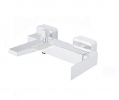 Смеситель на борт ванны Fiore KUBE 100BB8551, белый Смеситель на борт ванны Fiore KUBE 100BB8551, белый