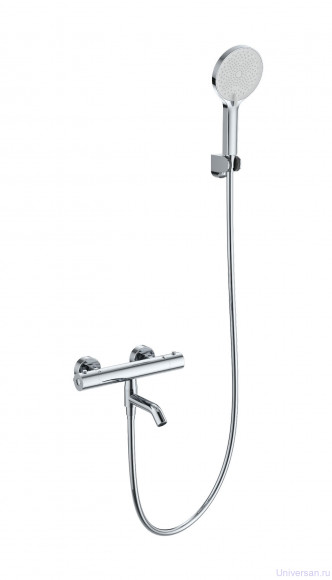 Смеситель для ванны с душем и термостатом WONZON & WOGHAND, Хром (WW-B2065-A1-CR) 
