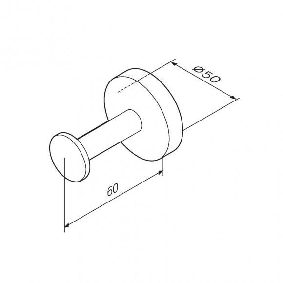 A50A35800 Inspire V2.0, Крючок для халата, хром, шт A50A35800 Inspire V2.0, Крючок для халата, хром, шт