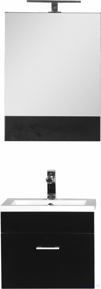 Зеркало-шкаф Aquanet Нота 50 камерино черный 