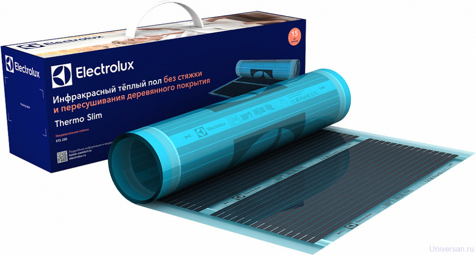 Теплый пол Electrolux Thermo Slim ETS 220-10 + терморегулятор в подарок 