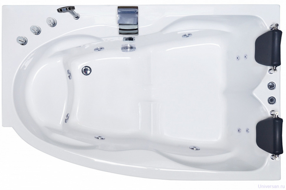 Акриловая ванна Royal Bath SHAKESPEARE COMFORT 170х110х67 R с гидромассажем 