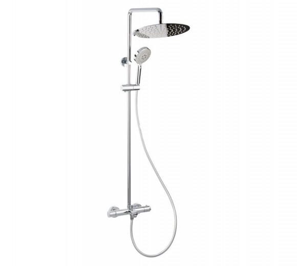 Душевая система с термостатом Bravat Waterfall SS F639114C-A5-RUS, хром Душевая система с термостатом Bravat Waterfall SS F639114C-A5-RUS, хром