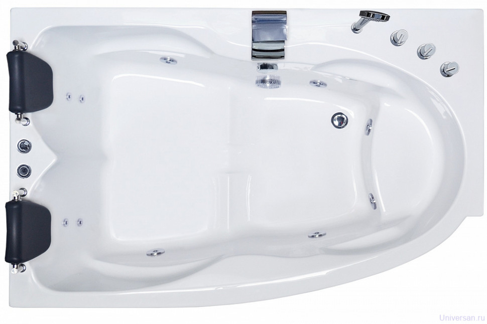 Акриловая ванна Royal Bath NORWAY COMFORT 180х120х66 L с гидромассажем 