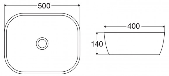 Накладная раковина BelBagno BB1302-H301 