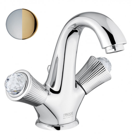 Смеситель для раковины Fiore VENERE SKY (SWAROVSKI®) 13CO0623, хром/золото 