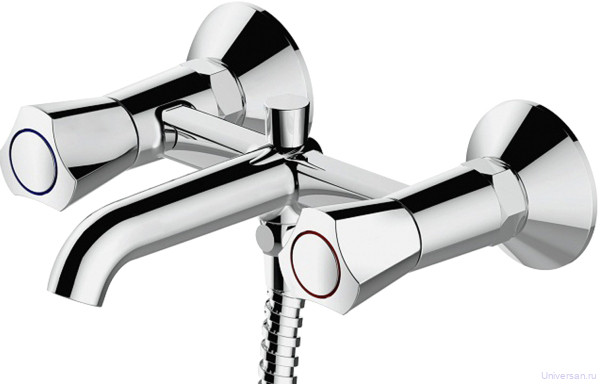 Смеситель Bravat Duo F6133186CP-B-RUS для ванны с душем 