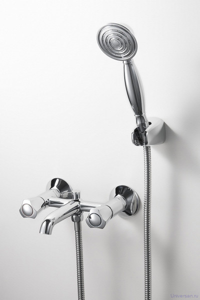 Смеситель Bravat Duo F6133186CP-B-RUS для ванны с душем 