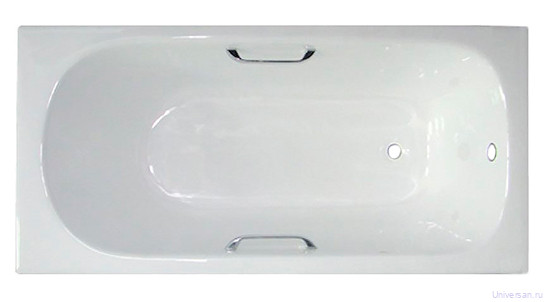 Чугунная ванна Castalia 150x70x42 с ручками 