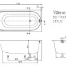Квариловая ванна Villeroy & Boch Cetus UBQ170CEU2V-01 alpin 170x75 