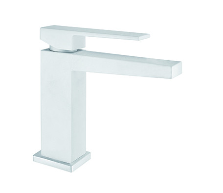 Смеситель для раковины Fiore KUBE 100BB8516, белый Смеситель для раковины Fiore KUBE 100BB8516, белый