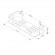 A7453122 Sense L Полка для душа прямая, черный A7453122 Sense L Полка для душа прямая, черный