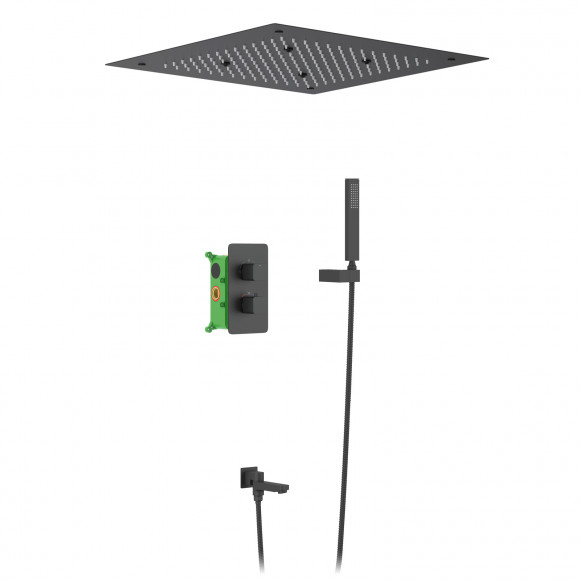 Душевая система встроенная с термостатом Timo Petruma SX-5019/03SM черный Душевая система встроенная с термостатом Timo Petruma SX-5019/03SM черный