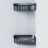 A7452222 Sense L Корзина для душа угловая двухъярусная, черный A7452222 Sense L Корзина для душа угловая двухъярусная, черный