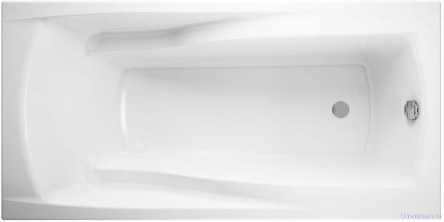 Акриловая ванна Cersanit Zen 170 см + слив-перелив 